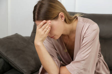 mulher com depressão