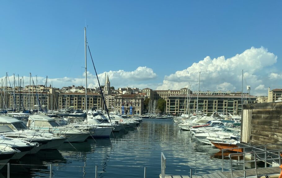Vieux-Port no coração de Marseille, no sul da França