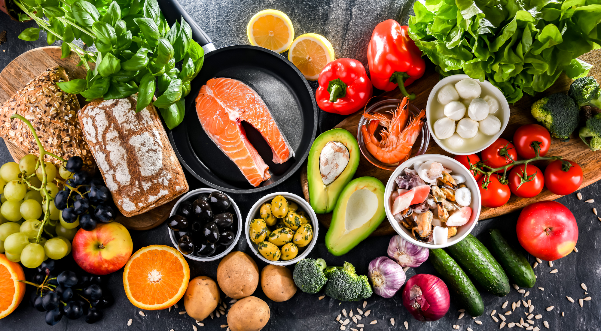 Os benefícios da dieta mediterrânea