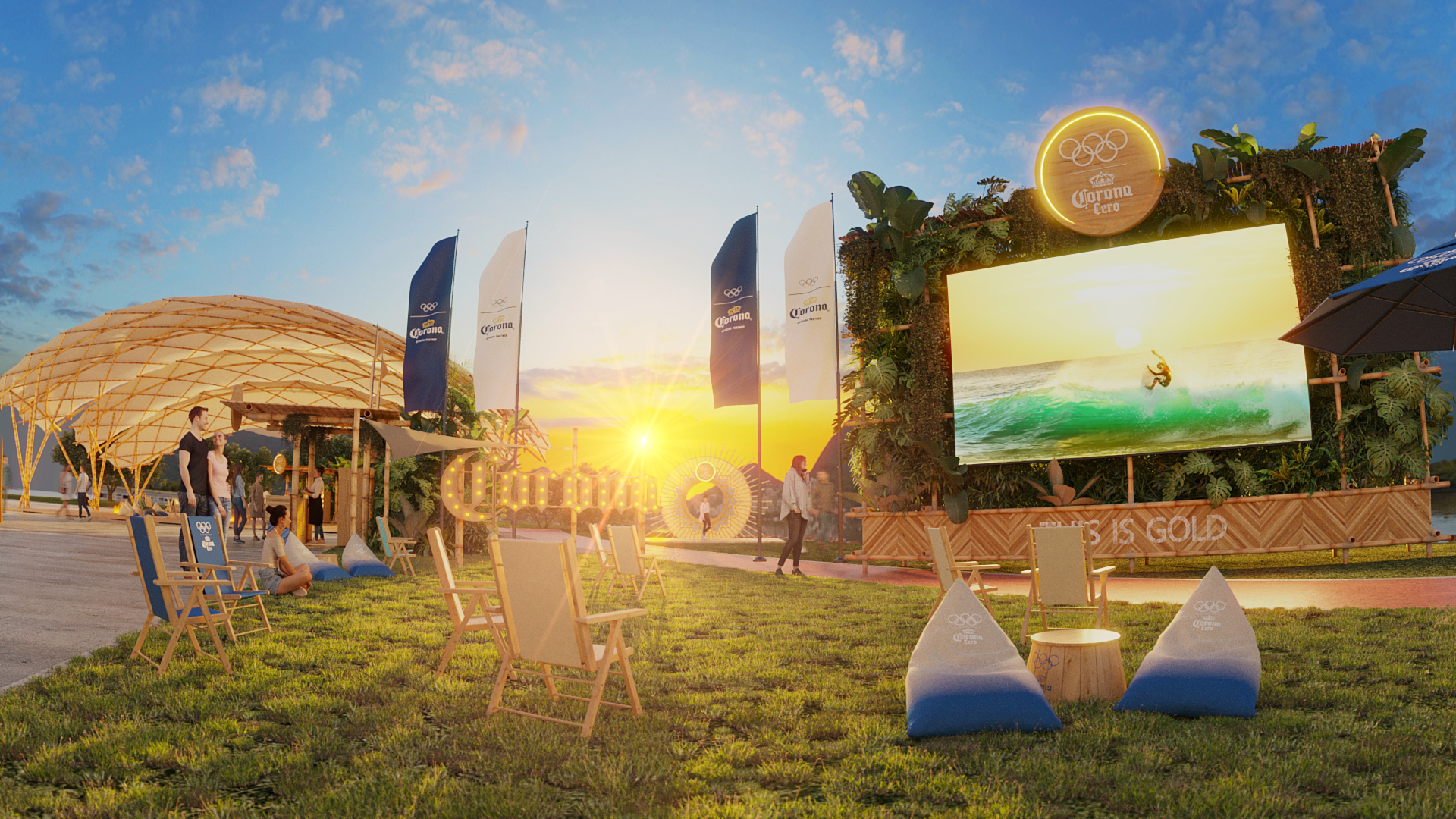 Você vai assistir às Olimpíadas 2024 ao ar livre e em grande estilo no Corona Olympic Sunsets