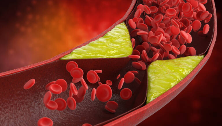 Aterosclerose com placa em vaso