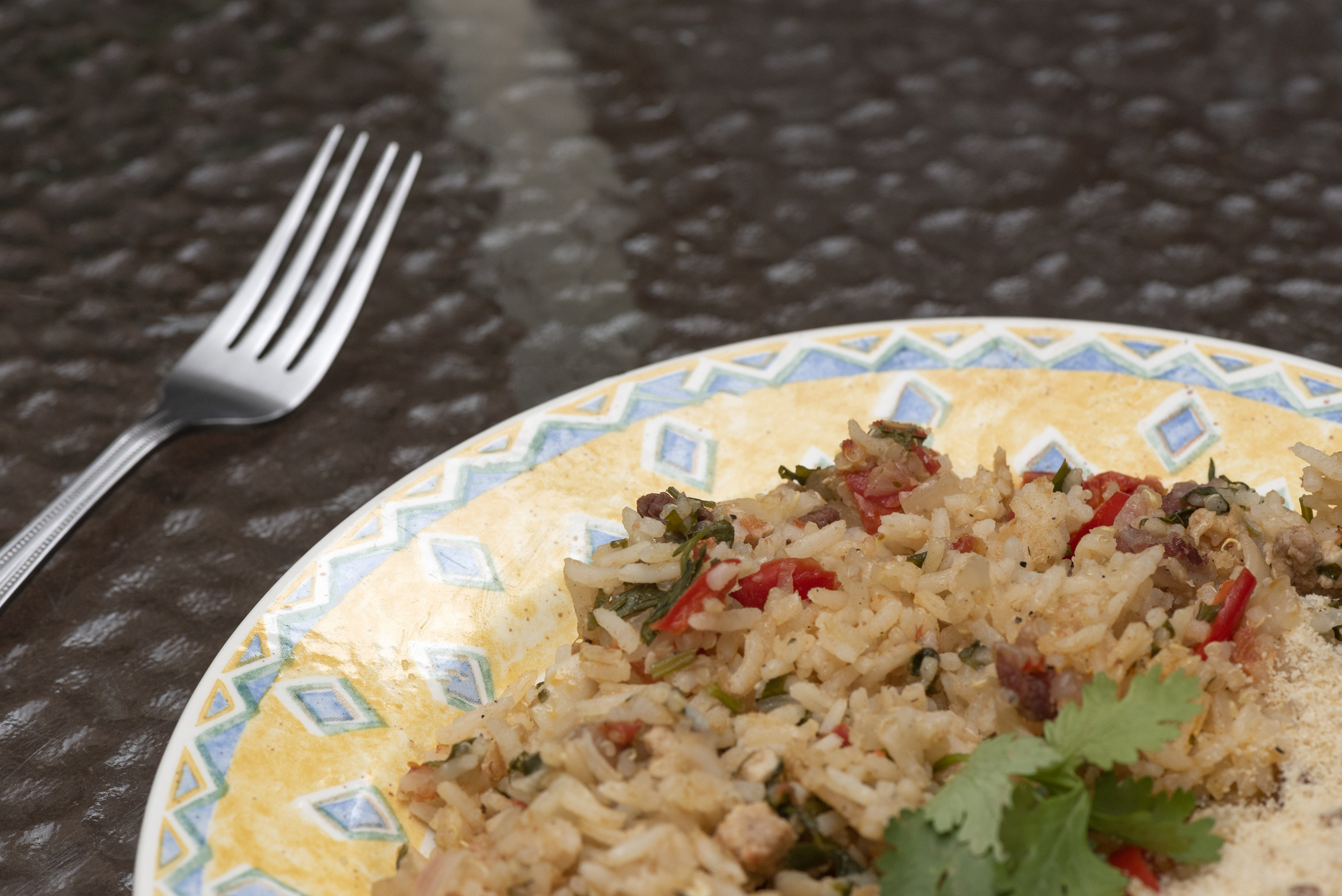 Arroz carreteiro na pressão