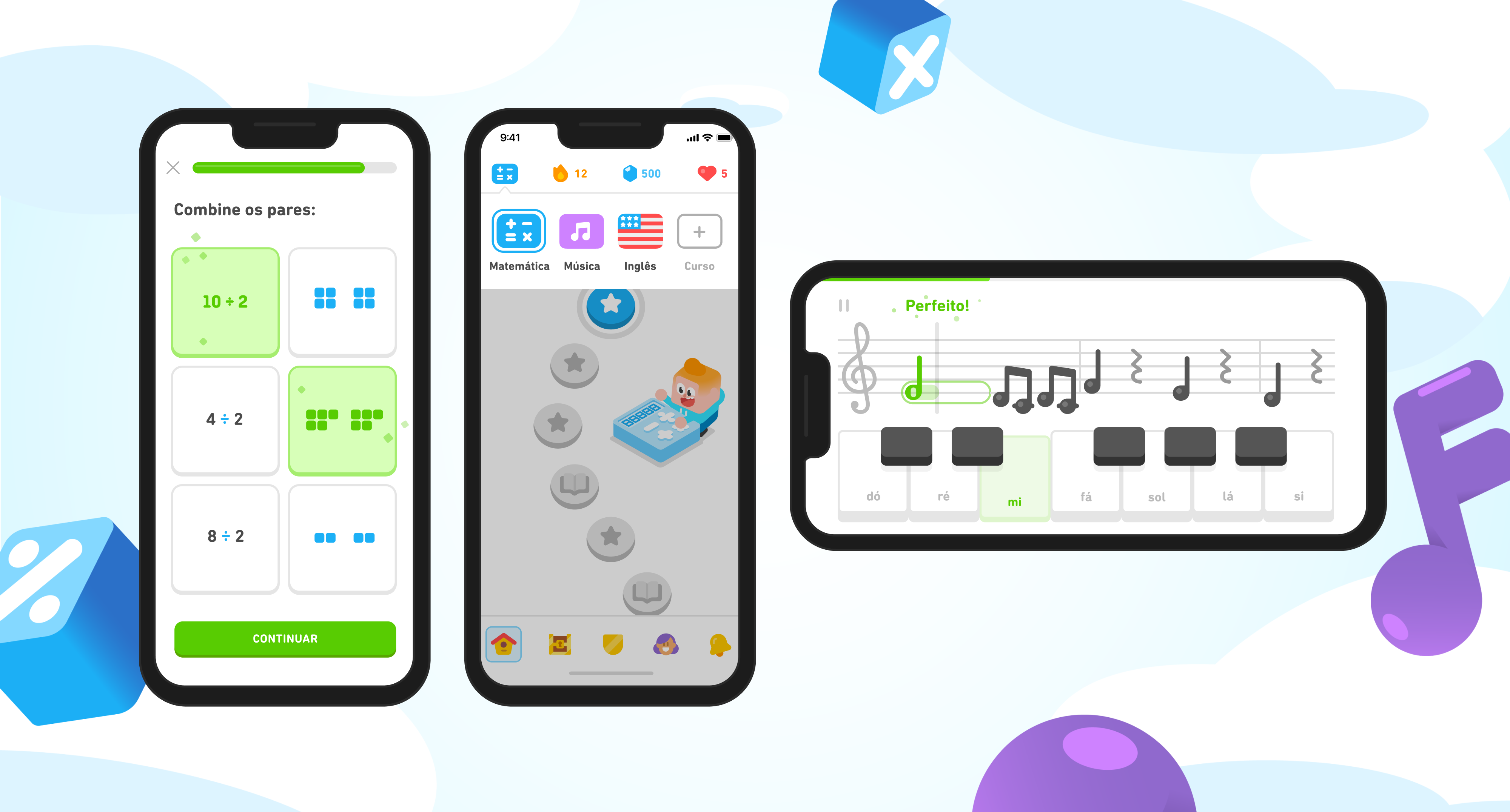Duolingo passa a oferecer curso de música e matemática no Brasil