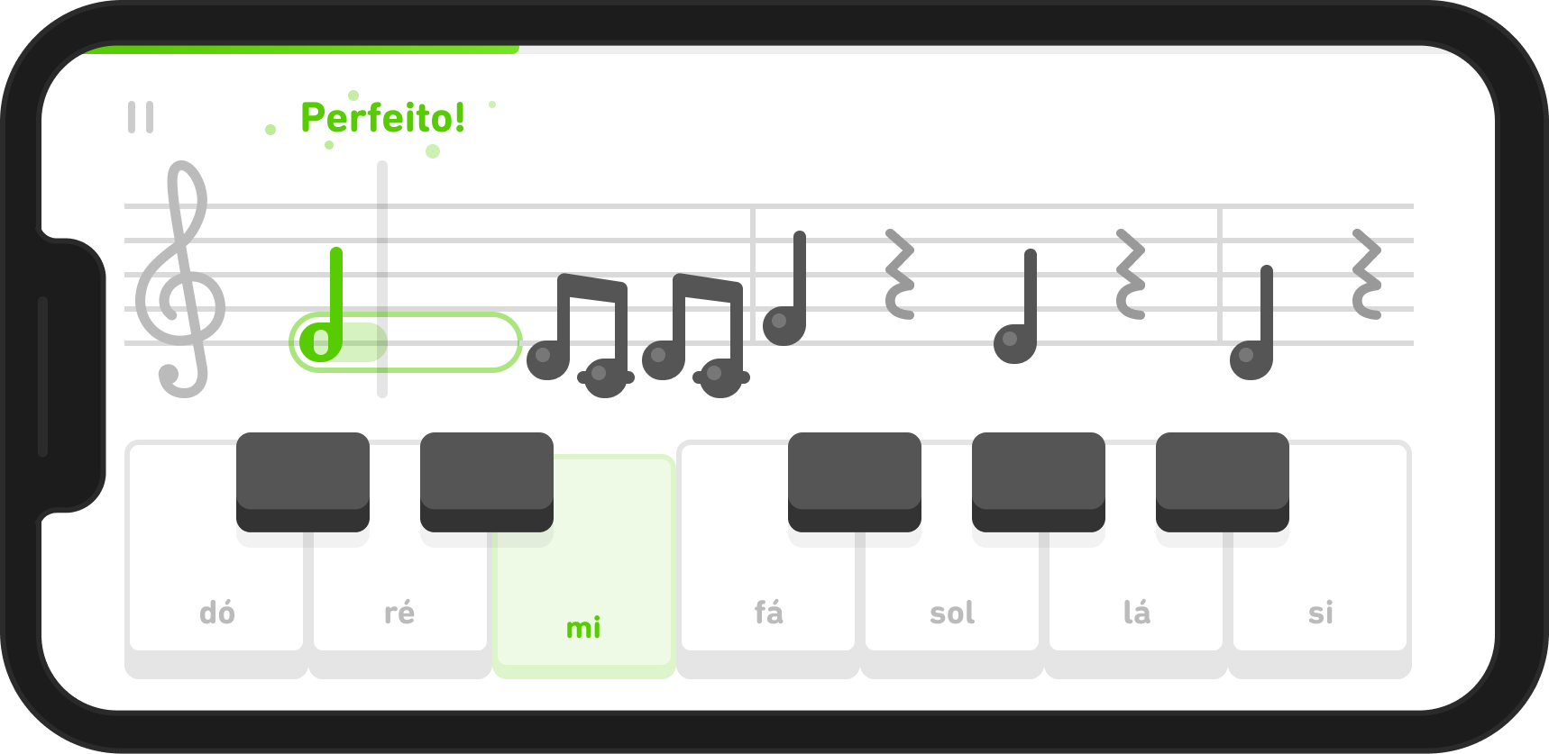 Curso de música do Duolingo