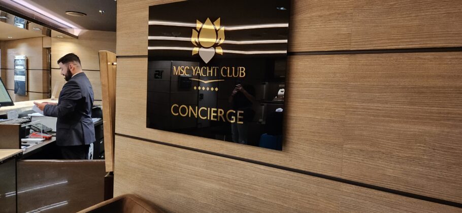 Além do mordomo, os hóspedes do MSC Yacth Club contam com serviço de concierge 24 h