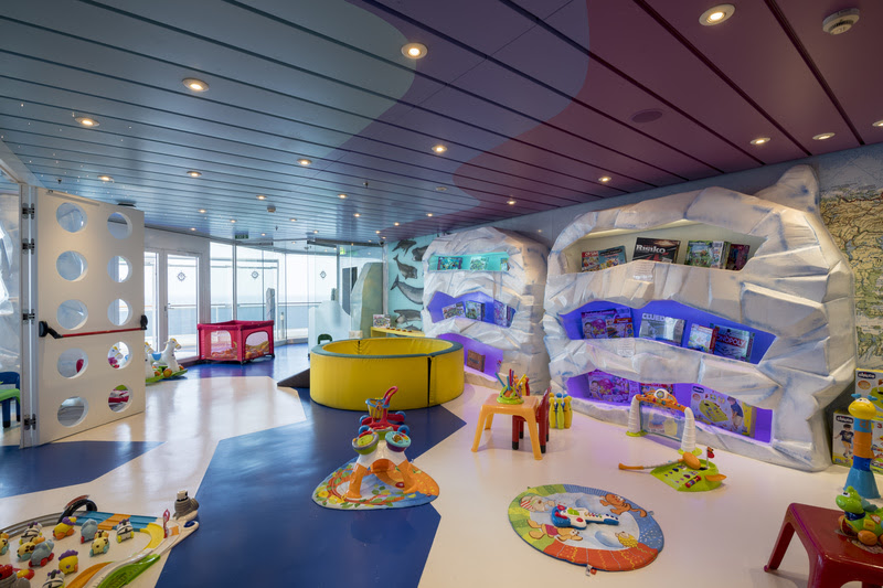 O Baby Club, um dos espaços para crianças do MSC Splendida