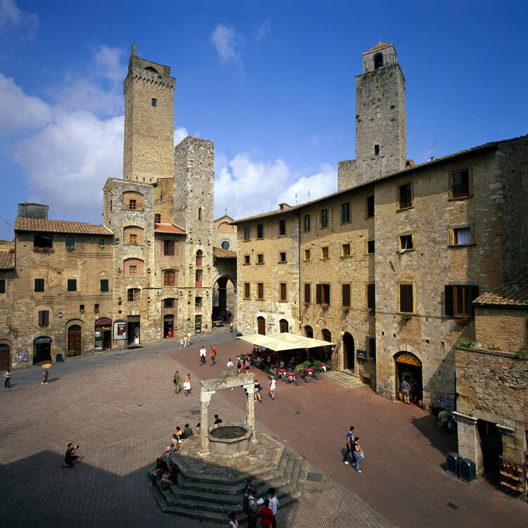 Centro Histórico de San Gimignano, na região da Toscana, na Itália