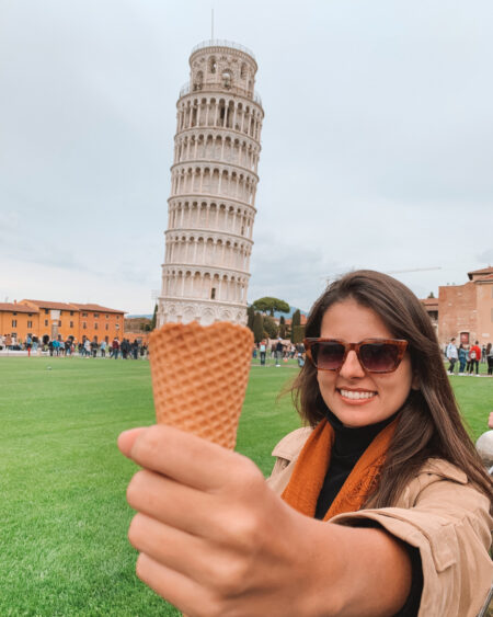 A famosa Torre de Pisa!