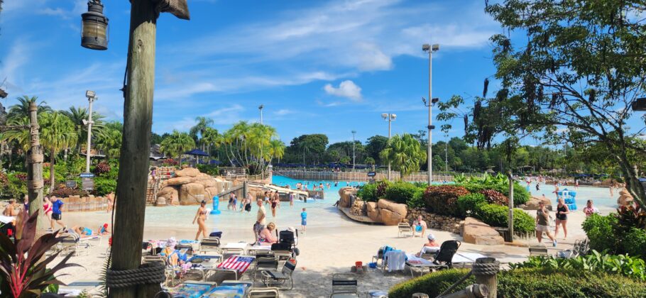 O Typhoon Lagoon lembra uma ilha paradisíaca