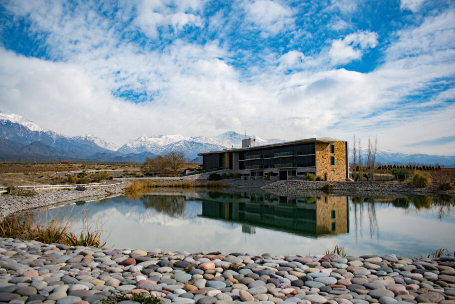 Vista do Casa de Uco Vineyards & Wine Resort, em Mendoza