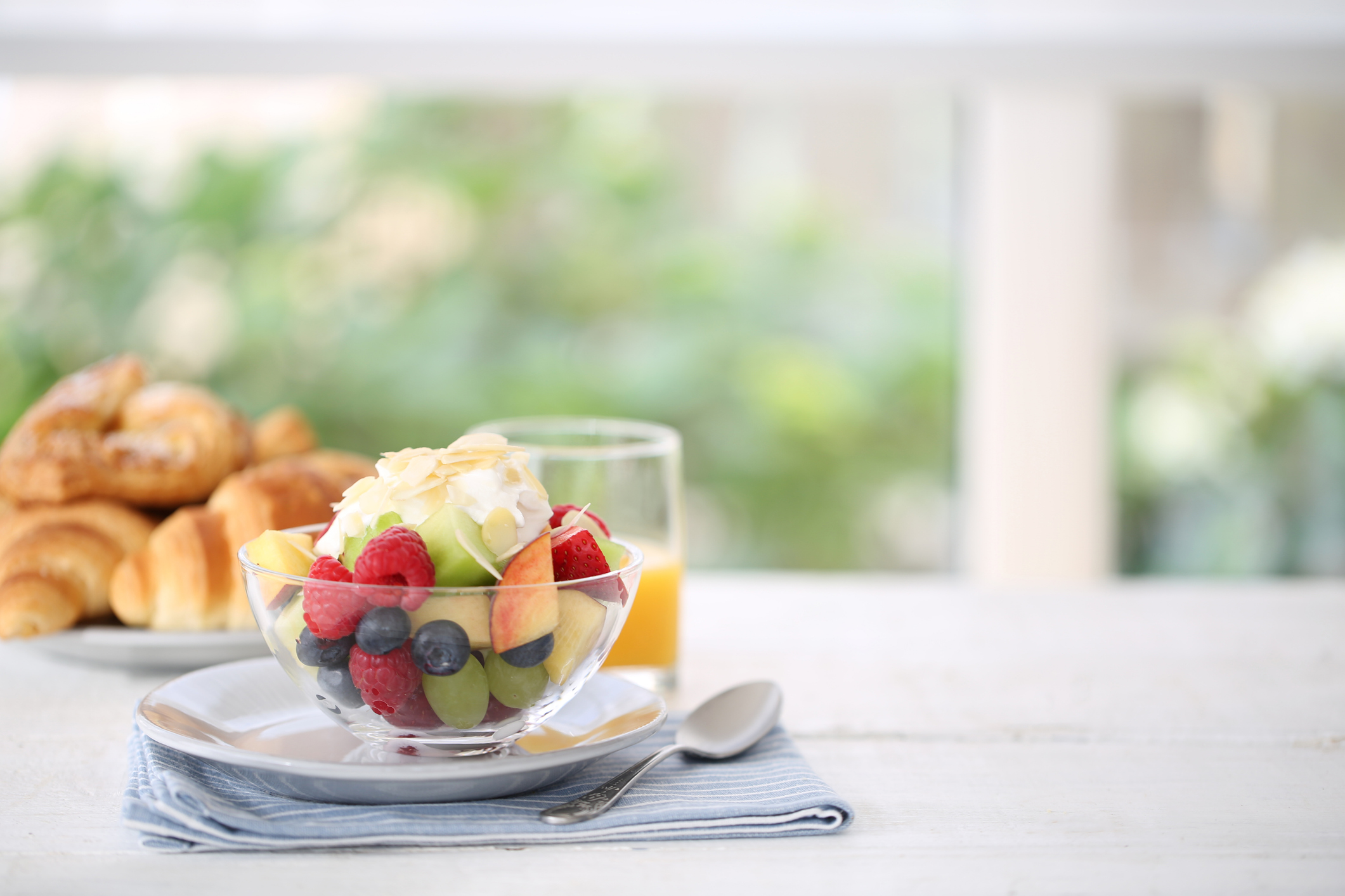 Salada de frutas cremosa