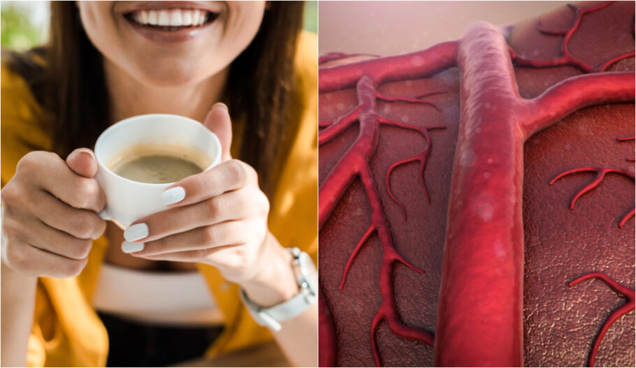 Estudo observa que cafeína (presente em café e certos chás) pode proteger os vaso sanguíneos