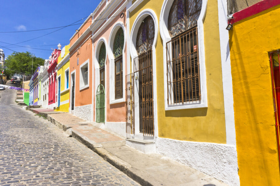 Olinda, Old city street view, Brazil, South America