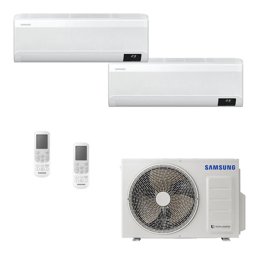 O Ar-Condicionado frio/quente com dois splits da Samsung sai por R$6.749 na promoção