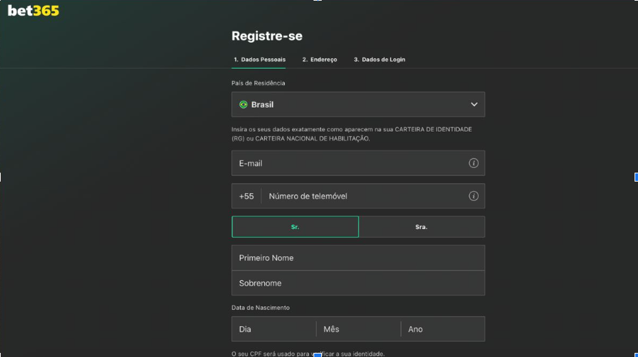 Veja como se registrar e garantir o bônus da bet365