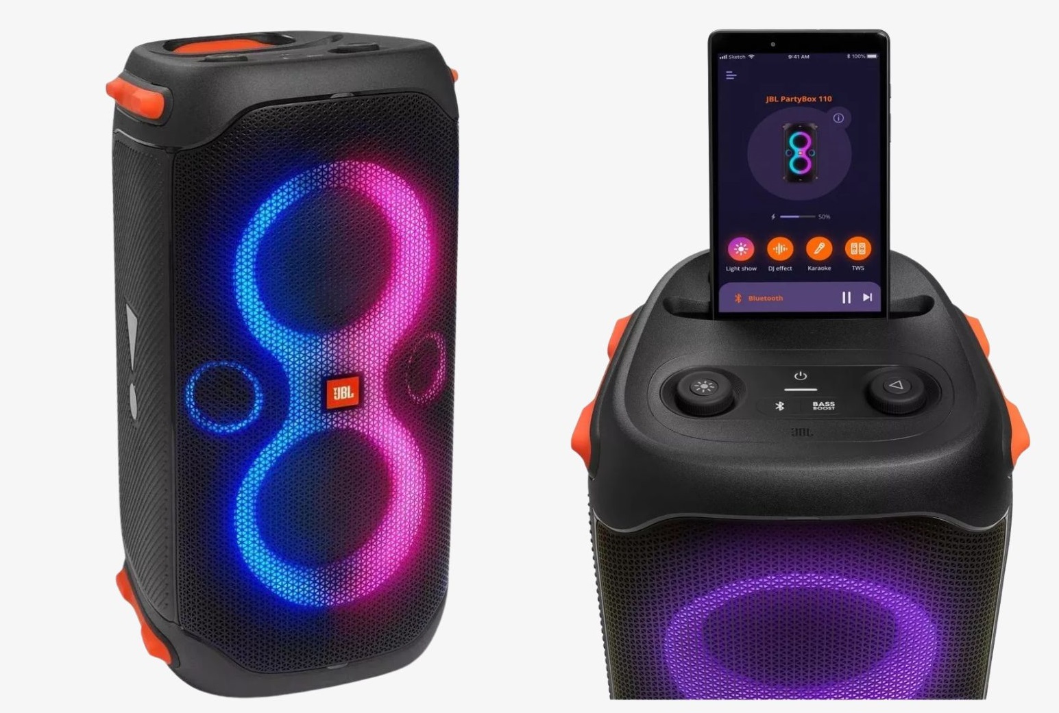 A JBL PartyBox 110 custa 2.333,40 (40% OFF) na promoção