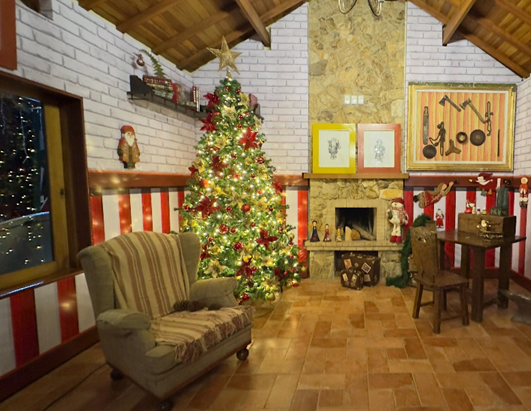 Espaço da Casa do Noel, que nesta sexta-feira estará aberto para a visitação do público