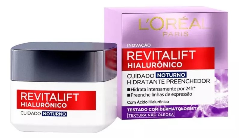 Creme Hidratante Facial Revitalift Hialurônico Noturno está em promoção no Mercado Livre