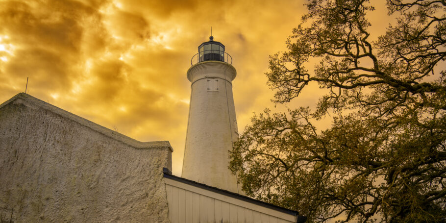 Farol de St Marks é um dos cartões-postais de Tallahassee