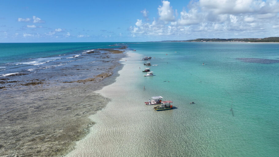 Piscinas Naturais Em Japaratinga Em Alagoas Brasil.