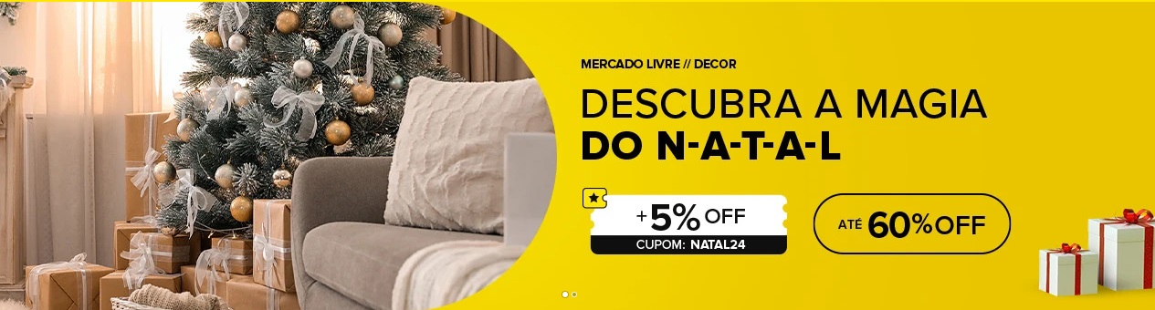 Prepare-se para o Natal com descontos de até 60% no Mercado Livre