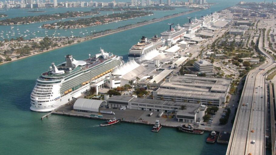 Em 2023, o Porto de Miami recebeu mais de 7 milhões de passageiros