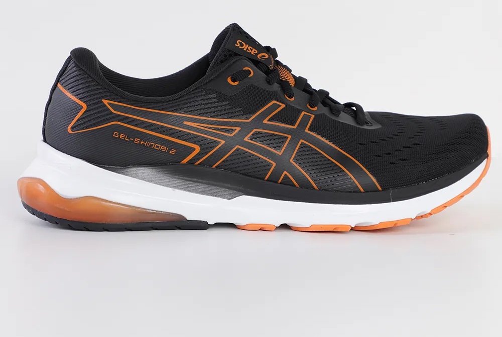 Tênis Asics Gel-shinobi 2 Masculino Preto e Laranja, que custa R$313,75 (47% OFF)