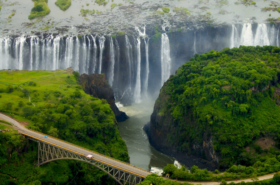 As Cataratas Vitória, uma das Sete Maravilhas Naturais do Mundo