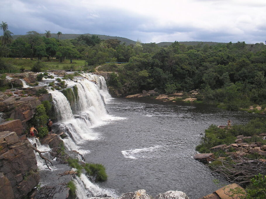 Com 60 metros de extensão, a Cachoeira Grande é a mais larga queda d’água formada ao longo do Rio Cipó