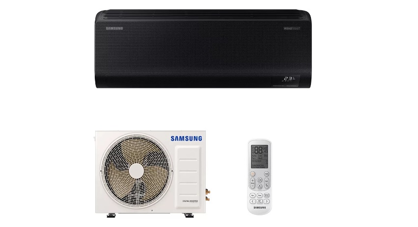 O ar-condicionado Split Samsung Windfree Black 12000 Btu Q/f sai por R$3.549