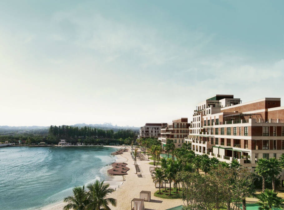 A piscina tem 220 m de extensão e tecnologia exclusiva PerfectSwell