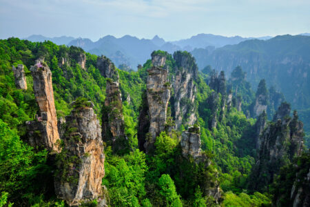 Localizadas na China, as montanhas de Zhangjiajie foram cenário para um dos filmes de maior sucesso do mundo: Avatar.