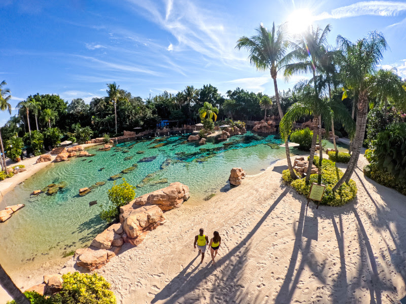 O Discovery Cove combina experiências únicas e serviço all inclusive em um resort tropical