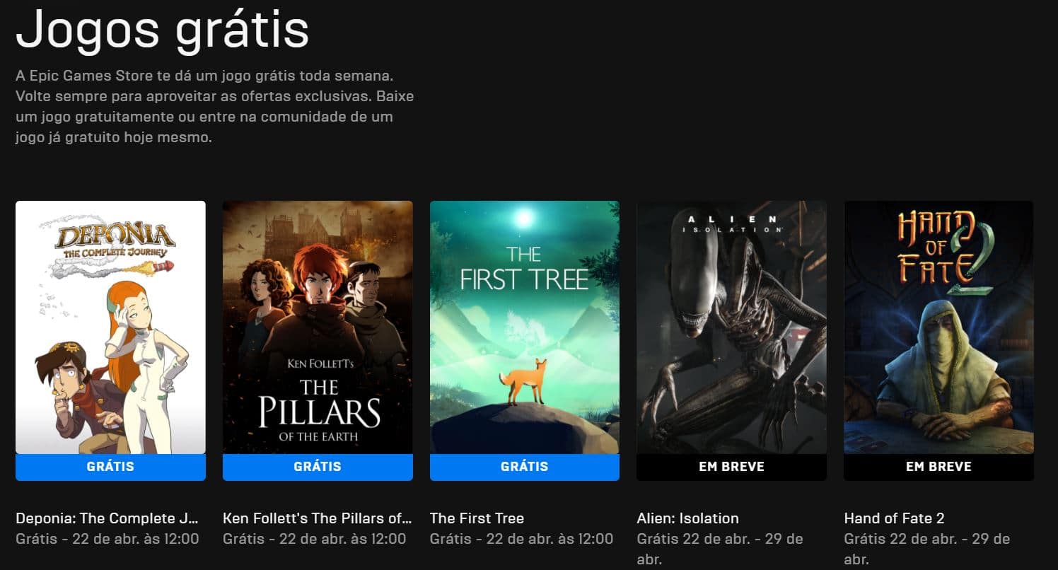Jogo grátis do dia Epic Games 