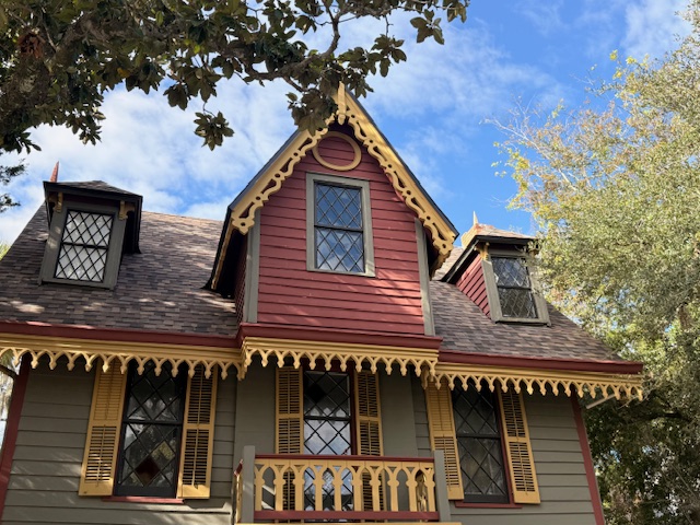 A linda arquitetura das casas em St Augustine