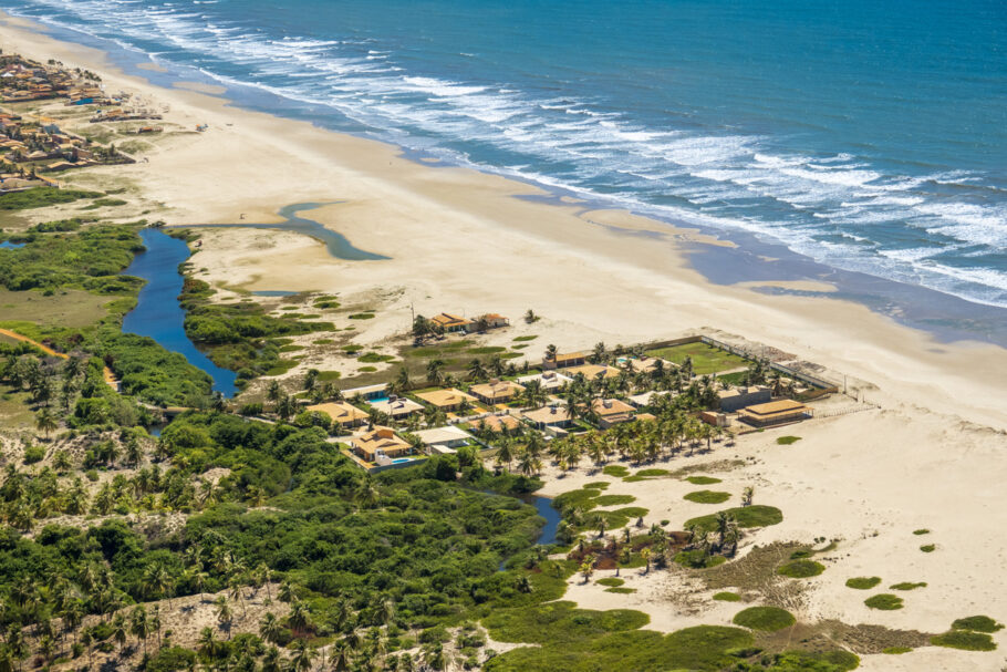 A praia do Saco, no munício de Estância, próximo à capital Aracaju