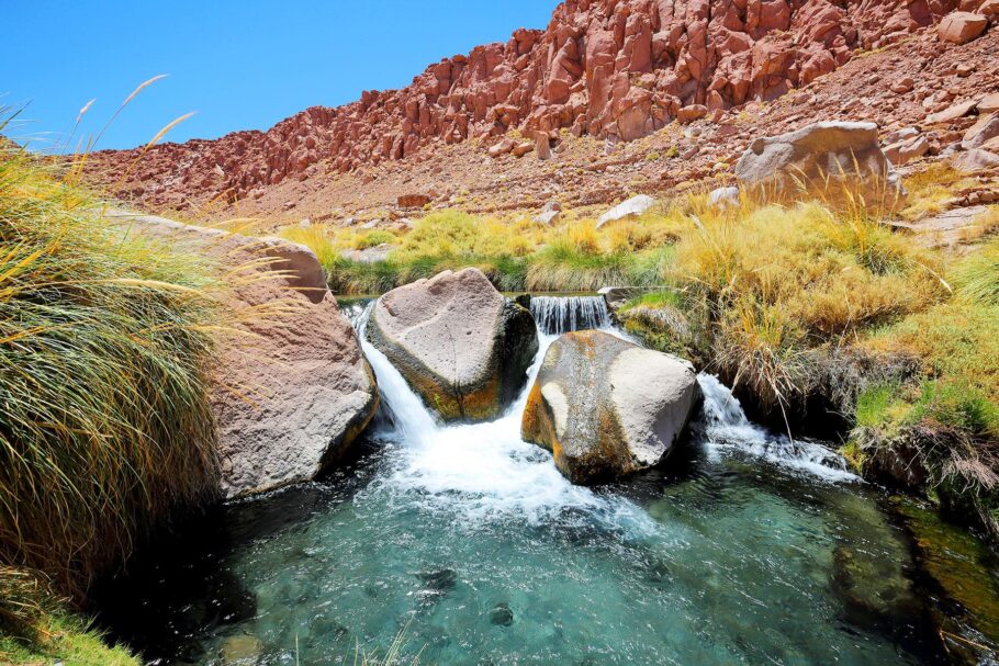 Puritama fica a cerca de 60 quilômetros ao norte de San Pedro de Atacama