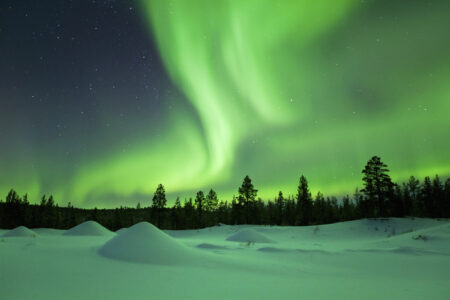 A Finlândia é um dos melhores países para ver a Aurora Boreal.