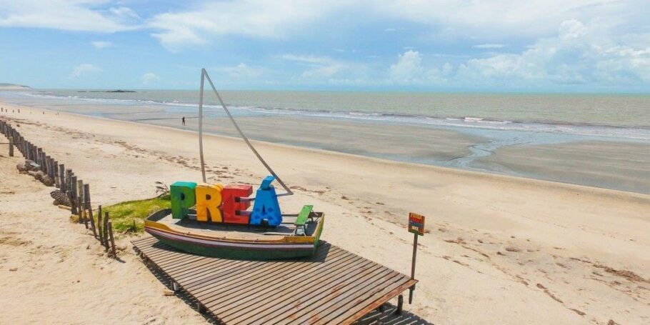 Vista da Praia do Preá, no litoral oeste cearense