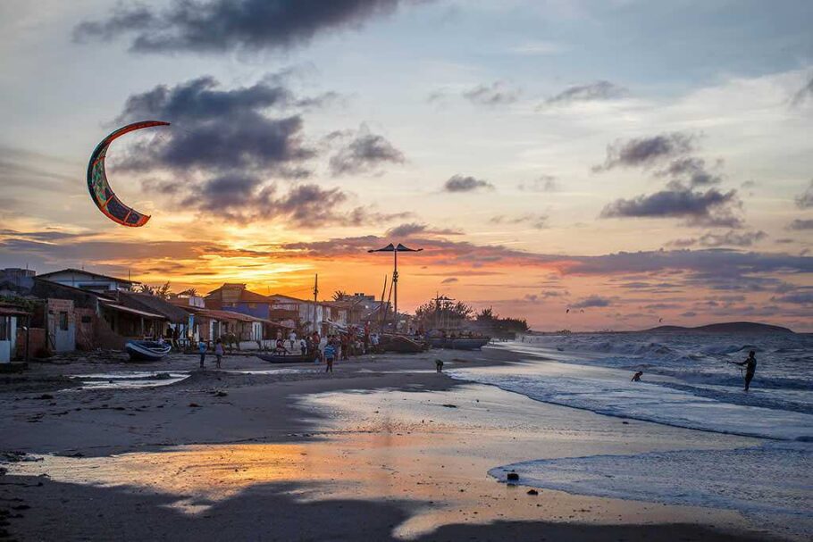 Praia do Preá, localizada no município de Cruz, é uma das joias do litoral oeste cearense