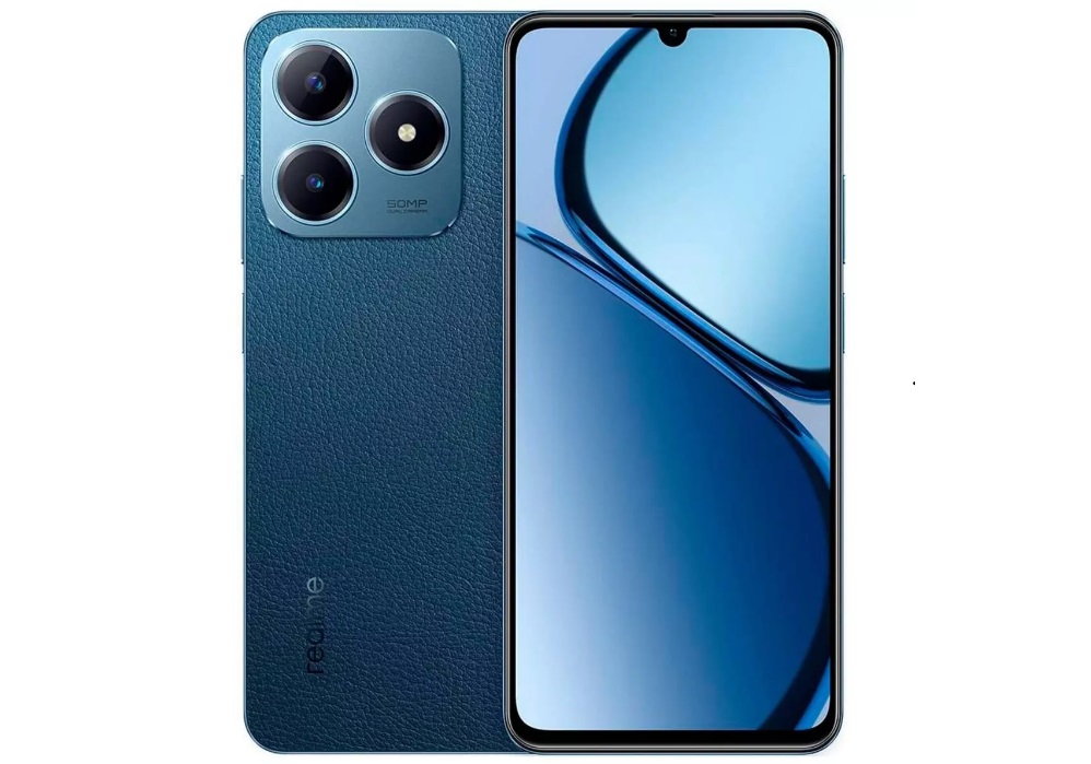 O Realme C63 azul sai por R$1.100, 09 no Mercado Livre