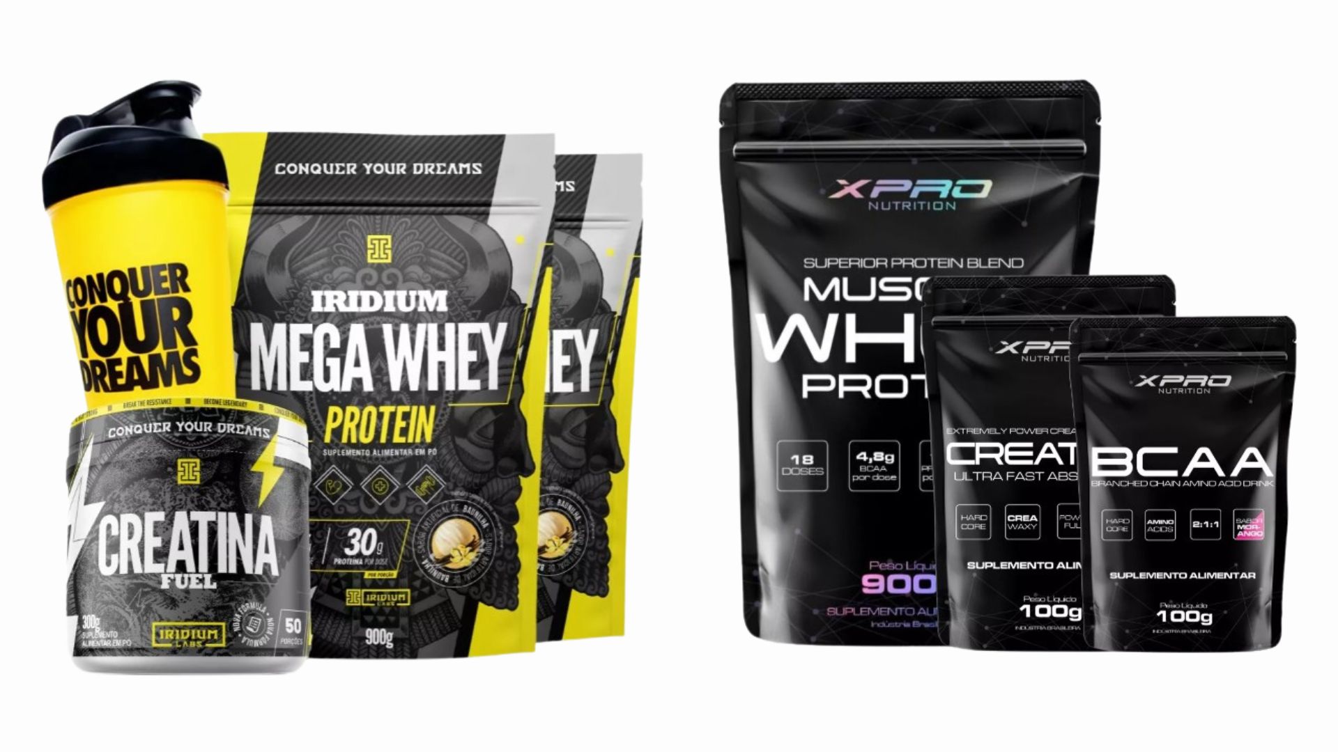 Aproveite as promoções em whey e creatina no Mercado Livre