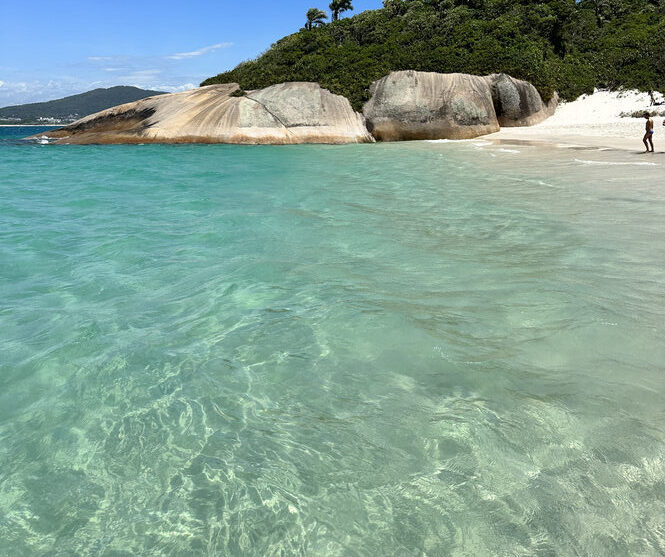 Mar azul ilha do campeche florianopolis