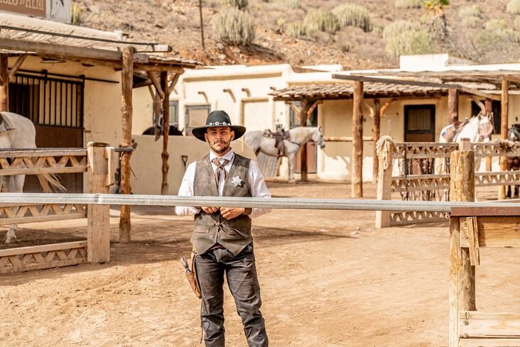O parque temático de faroeste Sioux City, em Gran Canária, na Espanha