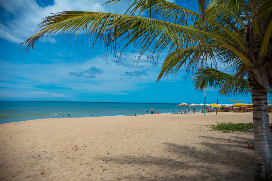 A Praia dos Nativos é uma das mais famosas e movimentadas de Trancoso