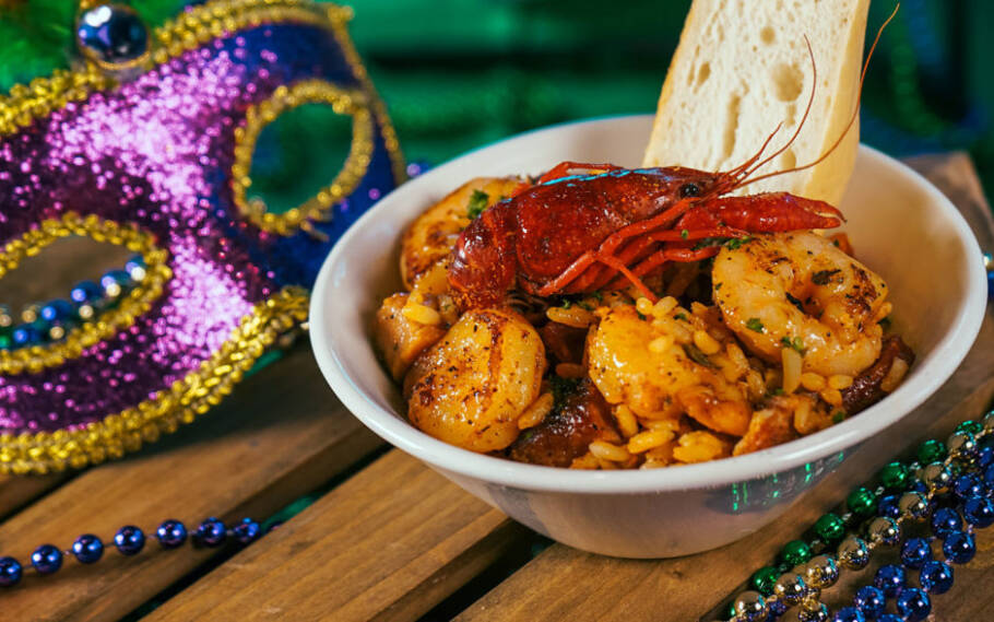A gastronomia é um dos grandes atrativos do Mardi Gras no Universal Orlando