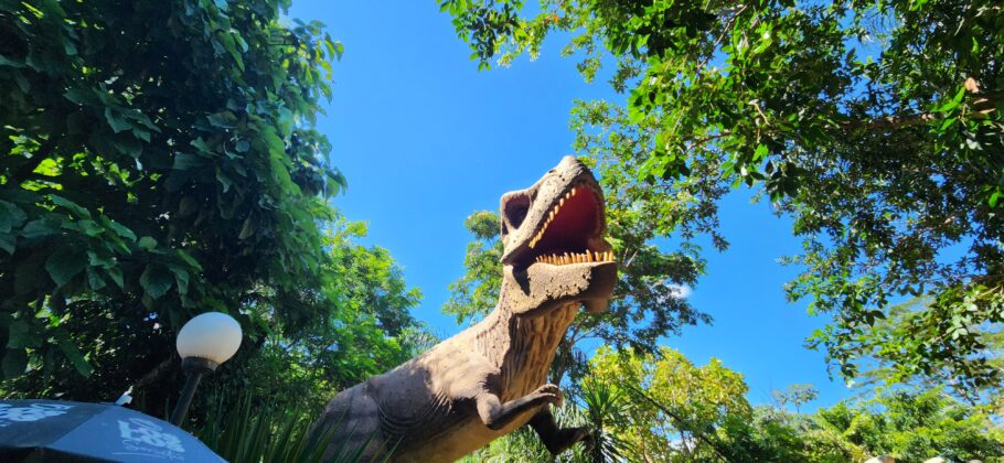 O Vale dos Dinossauros reúne mais de 30 réplicas em tamanho real