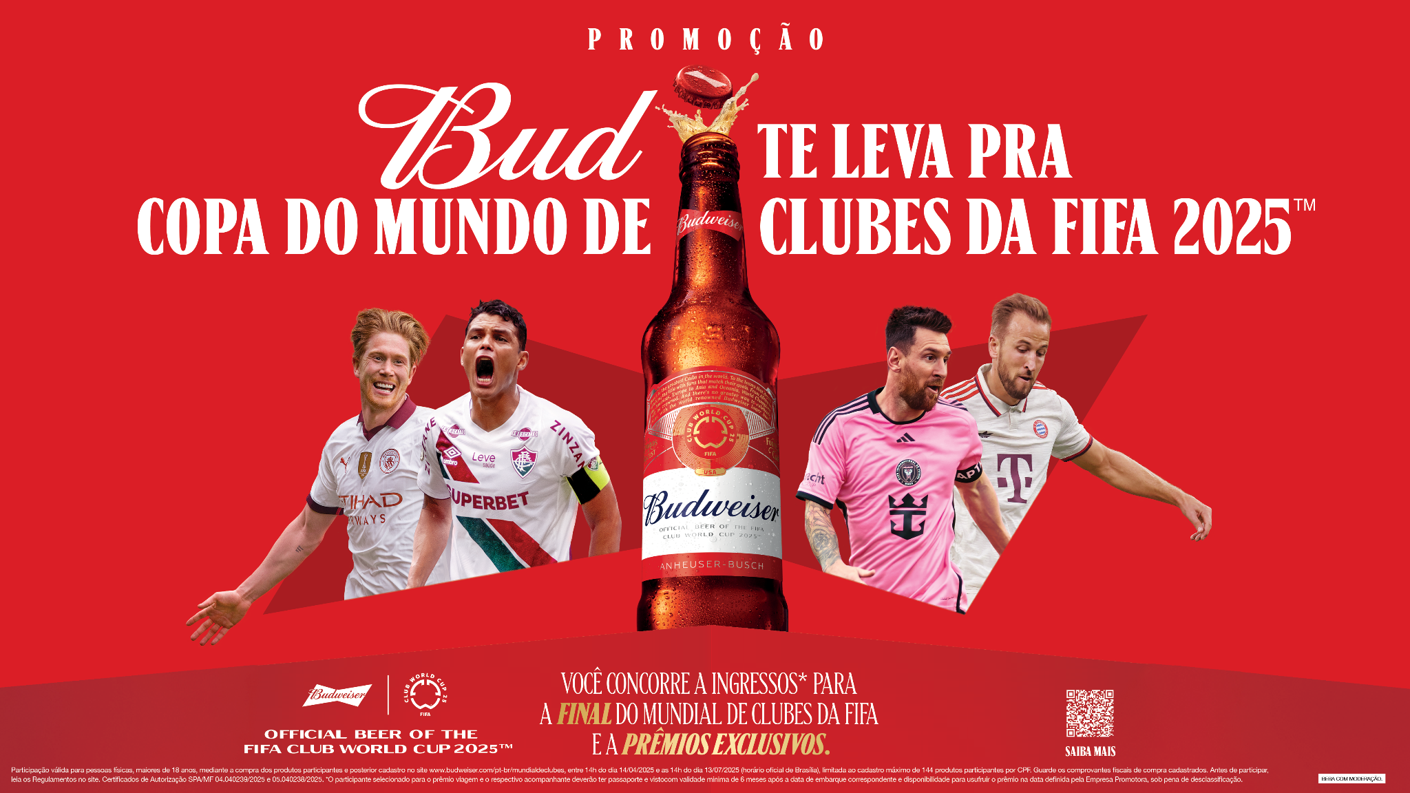 Budweiser lança promoção que pode te levar à final da Copa do Mundo de Clubes 2025