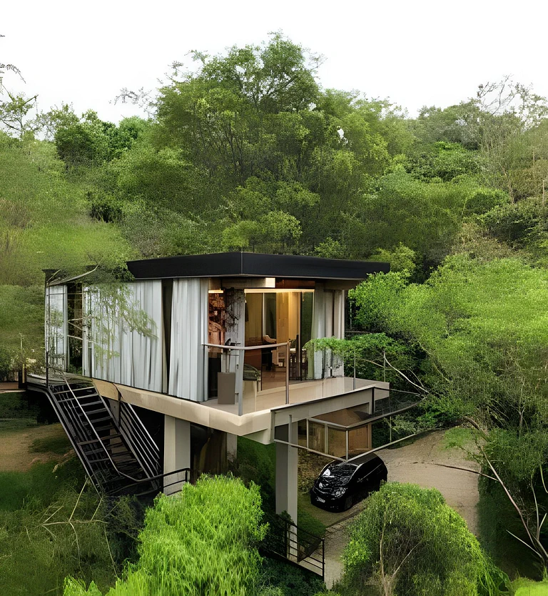 Bangalô exclusivo e luxuoso para você aproveitar a natureza com todo o conforto