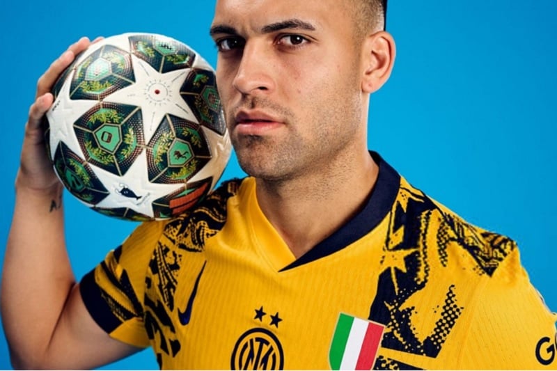 O argentino Lautaro Martínez é o artilheiro da Inter de Milão na Champions League com 9 gols . Inter de Milão/Divulgação